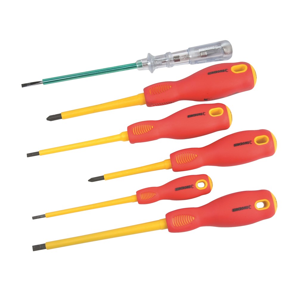 KINCROME SCREWDRIVER SET 6PC INSULATED